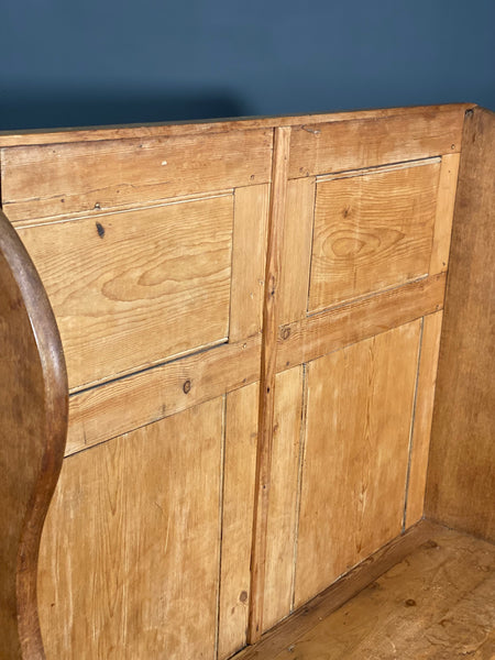 Victorian Pine Oak Settle