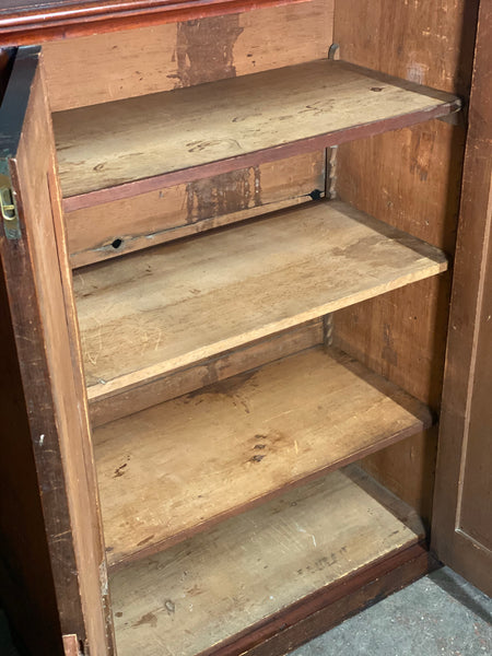 Large Figured Mahogany Georgian Cupboard