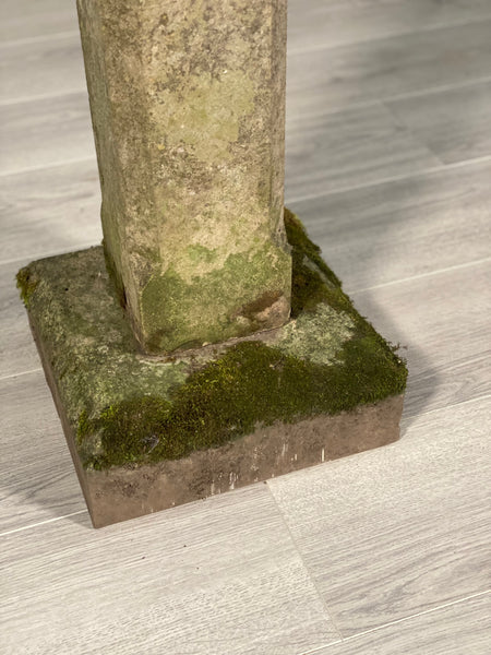 Antique Weathered York Stone Bird Bath