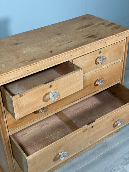 Victorian Pine Chest Of Drawers