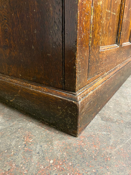Large Antique Early 20th Century Oak School Cupboard