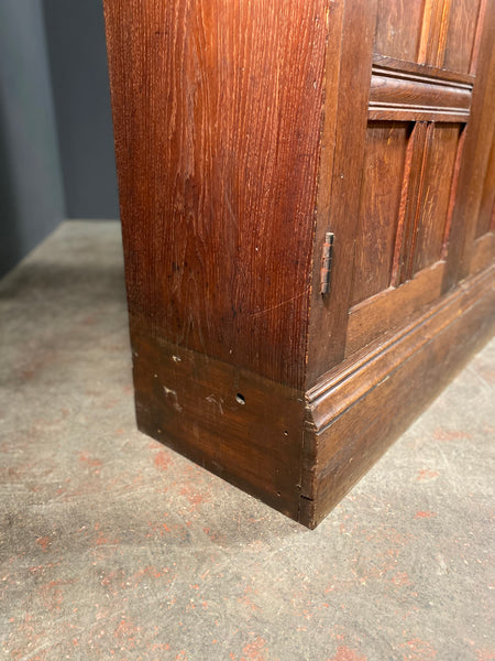 Large Oak Church Vestry Cupboard c1900