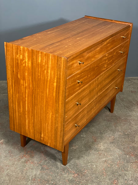 A Younger Walnut Chest Of Drawers by John Herbert