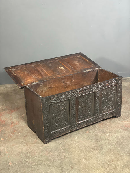 18th Century Carved Oak Georgian Chest
