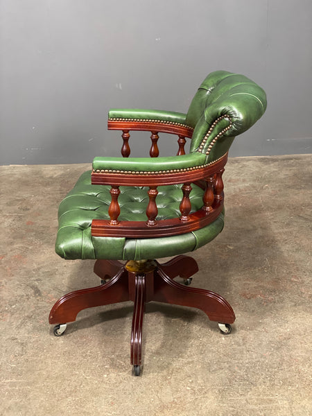 Vintage Chesterfield Captains Desk Chair