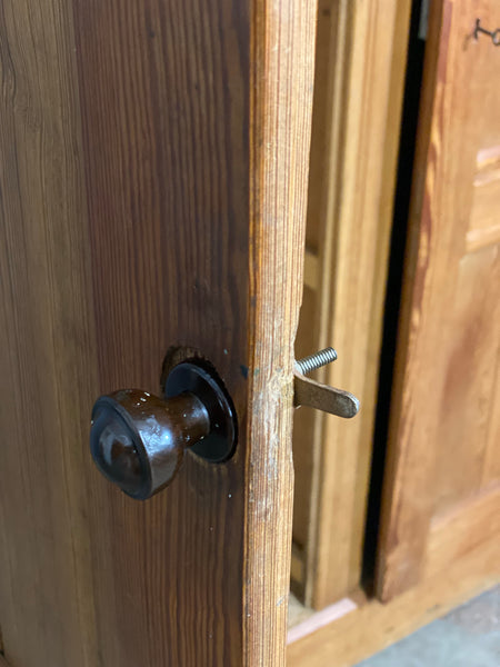 Pitch Pine Church Vestry Cupboard