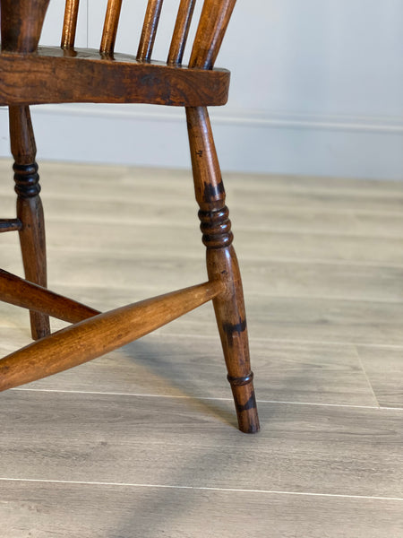 19th Century High Back Elm Windsor Chair