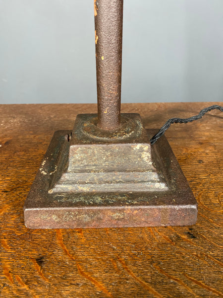 Large Antique Dugdill Industrial Angle poise Desk Lamp c1930