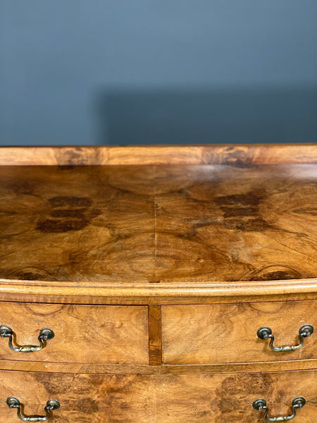 Early 20th Century Burr Walnut Chest Of Drawers