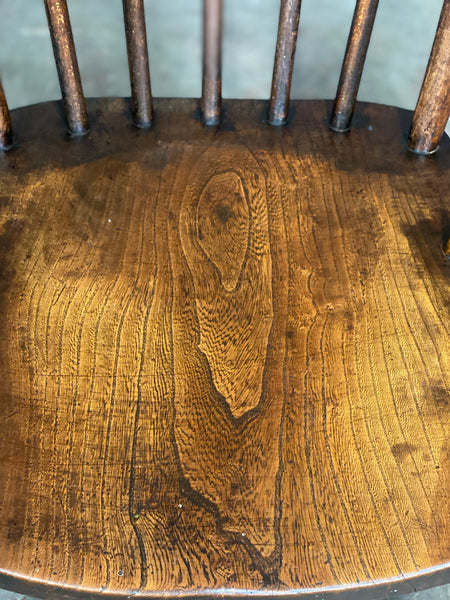 19th Century High Back Elm Windsor Chair