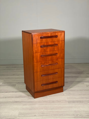 Mid Century G Plan Tallboy Chest Of Drawers