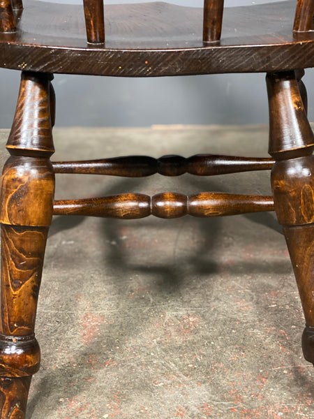Antique Captains Smokers Bow Elm Desk Chair