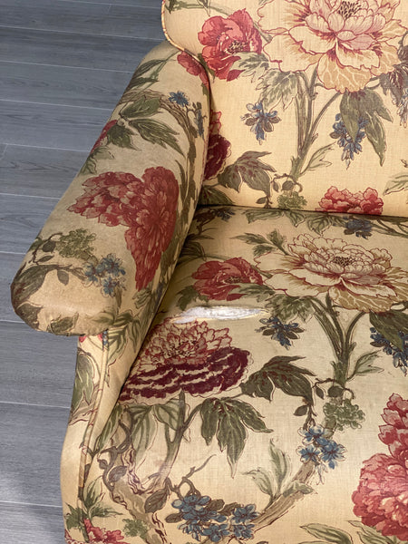 19th Century Howard Style Willoughby Armchair With Cope Castors