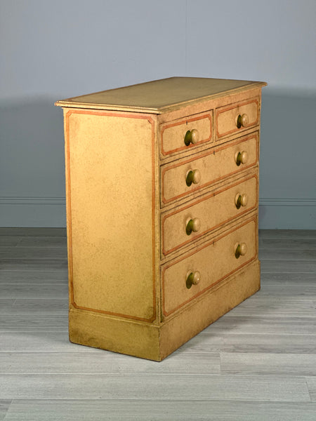 19th Century Pine Chest Of Drawers In Original Paint