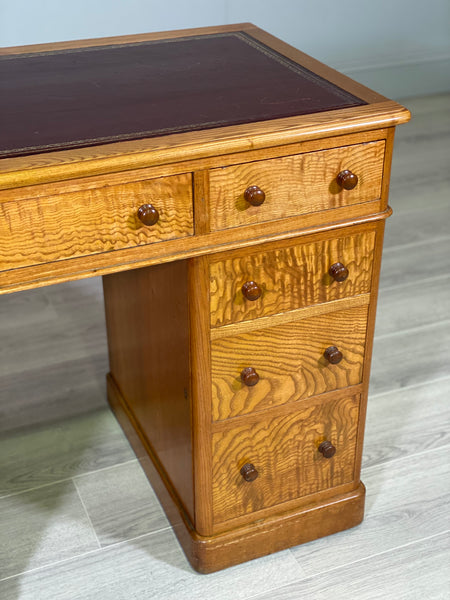Small Edwardian Ash Writing Desk