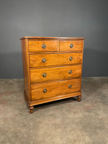 Antique Edwardian Mahogany Chest Of Drawers