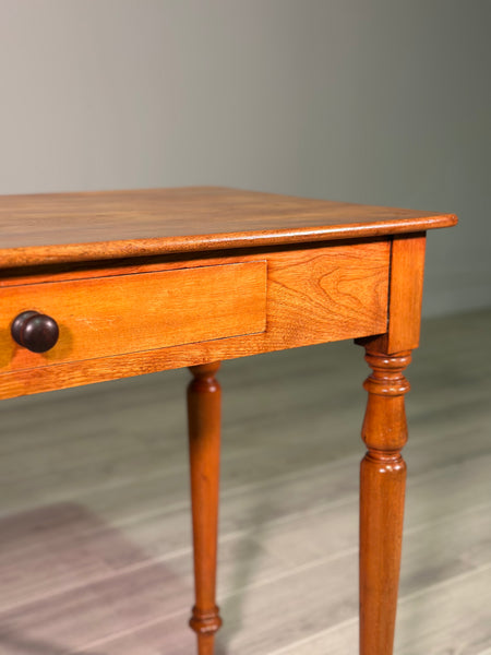 19th Century Satin Walnut Side Table