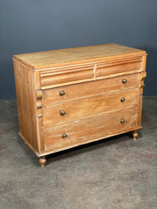 19th Century French Pine Chest Of Drawers