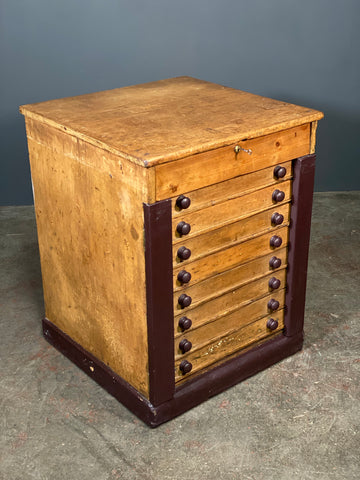 Victorian Wellington Pine Collectors Cabinet