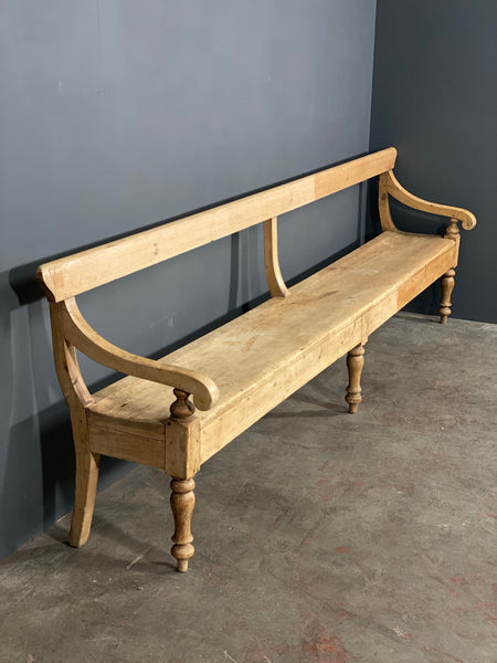 9ft Victorian Pine Bench