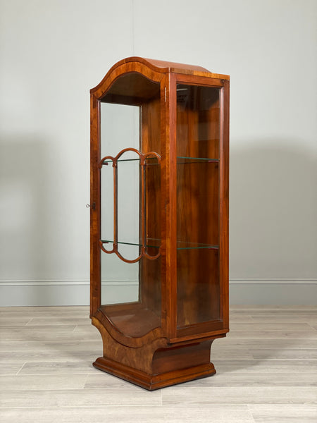Art Deco Walnut Display Cabinet