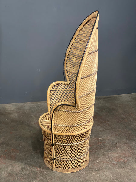 Vintage Rattan Peacock Chair