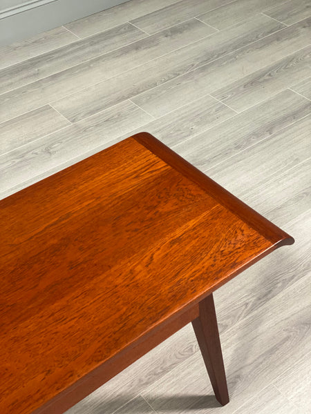Mid 20th Century Curved Teak Coffee Table