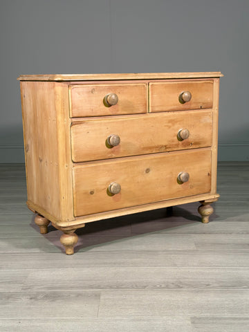 Victorian Pine Chest Of Drawers