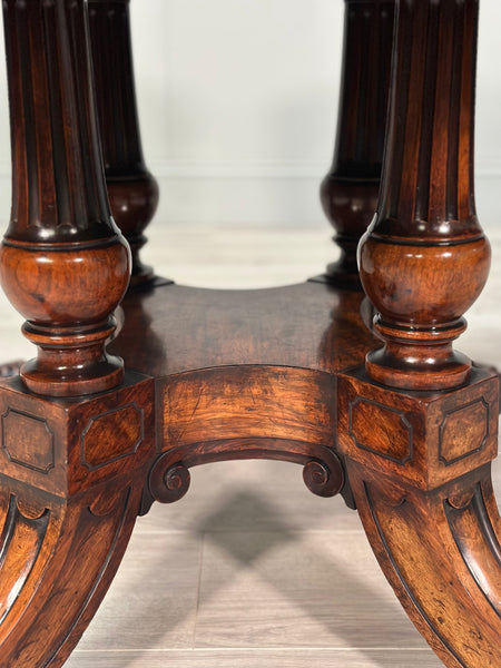 19th Century Rosewood Dropleaf Centre Table