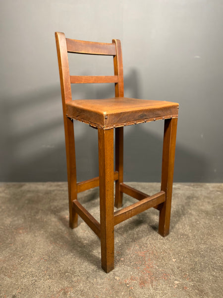 Set Of 4 Oak Clerk Chairs By Withy Groves Stores Of Manchester c1910