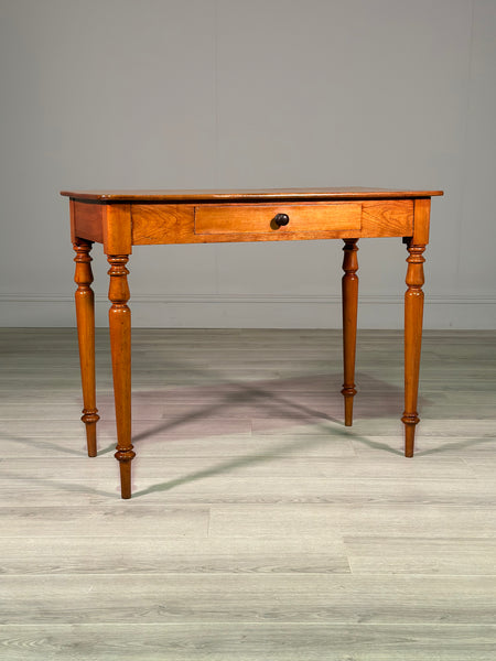 19th Century Satin Walnut Side Table