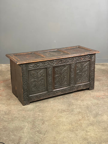 18th Century Carved Oak Georgian Chest