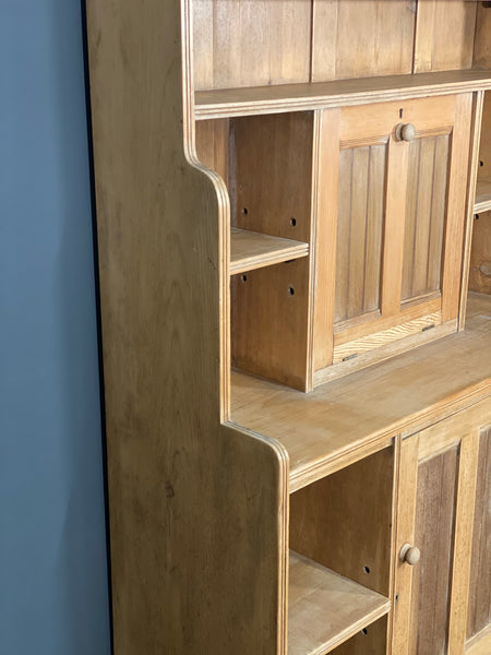 Edwardian Waterfall Bookcase Writing Desk