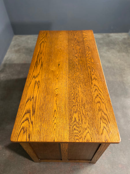 Early 20th Century Oak Teachers Desk c1920