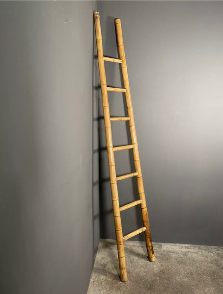 Mid 20th Century French Bamboo Ladder