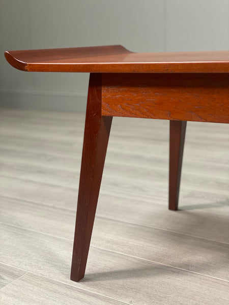 Mid 20th Century Curved Teak Coffee Table
