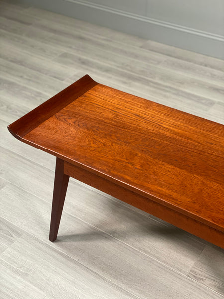Mid 20th Century Curved Teak Coffee Table