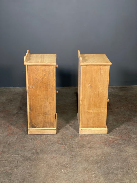Pair Of Early 20th Century Pine Bedside Cabinets