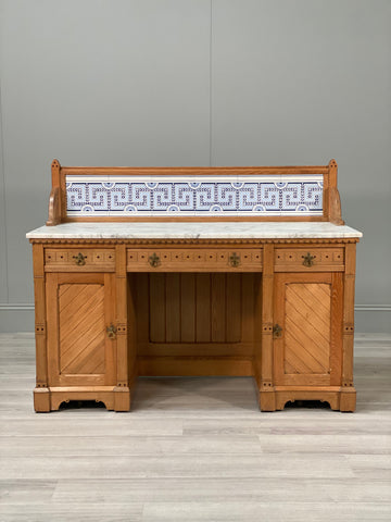 19th Century Aesthetic Movement Ash Washstand