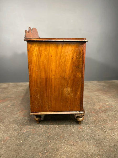 Antique Victorian Figured Mahogany Country Sideboard