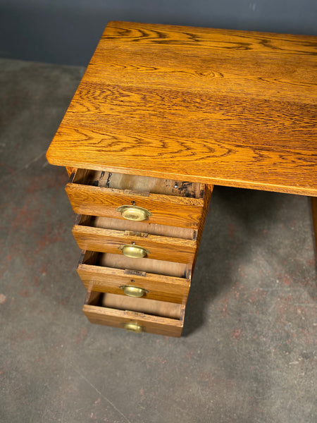 Early 20th Century Oak Teachers Desk c1920