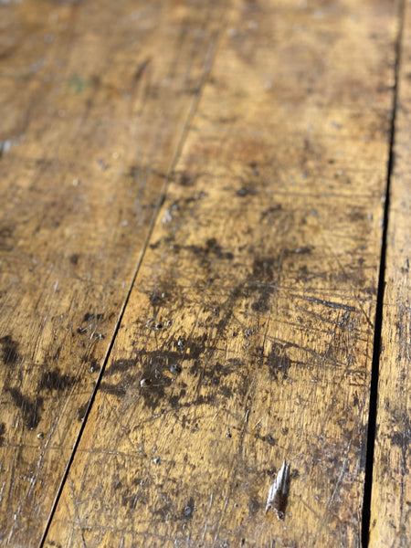 Early 20th Century Pine Industrial Kitchen Island