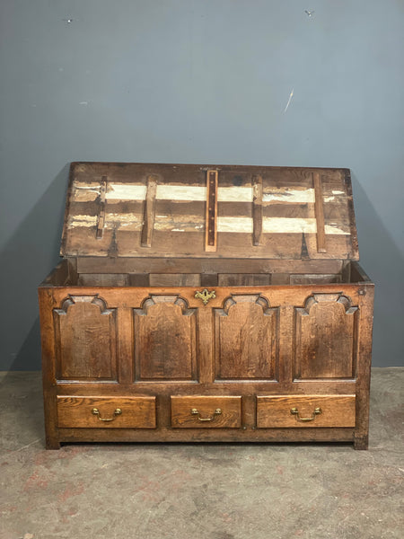 Large Georgian Oak Chest