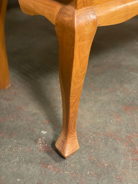 Mid Century Elm Bergere Bench