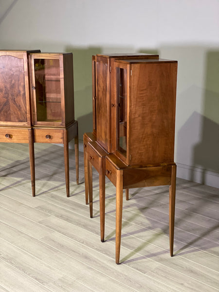 A Pair Of Walnut Cabinets By Arthur Reynolds Of Ludlow