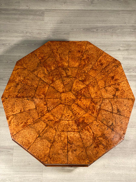 Art Deco Burr Yew Coffee Table