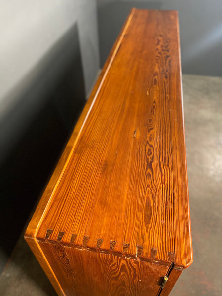 Large Pitch Pine Church Vestry Cupboard c1890