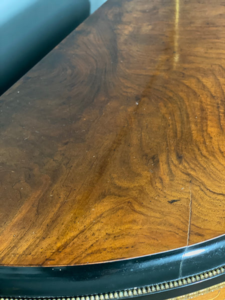 Victorian Walnut Bow Fronted Credenza