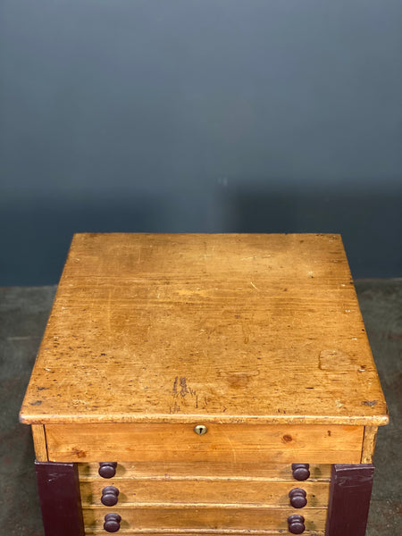 Victorian Wellington Pine Collectors Cabinet