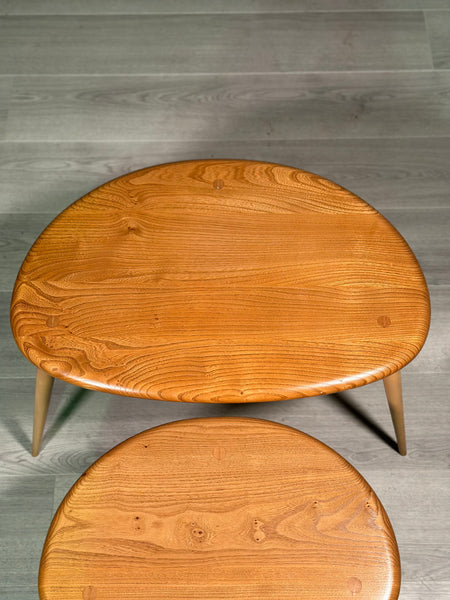 Vintage Ercol Pebble Nest Of Tables